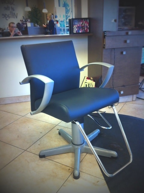 Salon Chair Upholstery in BoltaSport Olympus Black
